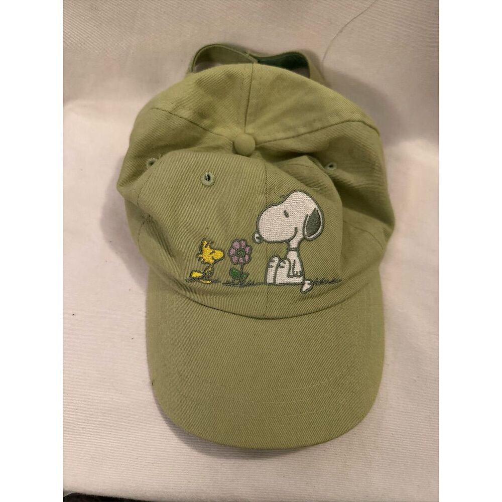 Peanuts Snoopy Woodstock Toddler Adjustable Green Hat Unisex Kids